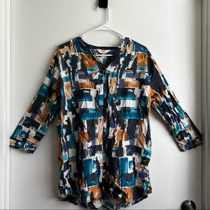 Multicolored shirt blouse